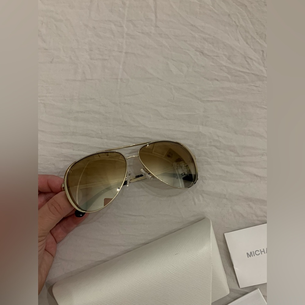 New Michael Kors aviator sunglasses gold mirror - Picture 3 of 14